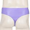 Hedmy Men's Sexy 8D Oil Shiny Glossy Briefs Underwear High Cut Thong Swim Trunks Sports Panties High Cut Light Purple Large view 4