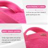 ONCAI Flip Flops For Women Yoga Mat Non-Slip Womens Flip Flops Sandals Summer Beach Slippers With Arch Support Slip On Lightweight EVA Sole Hot Pink Size 8 view 3