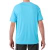 NAVISKIN Men's Sun Protection UPF 50+ UV Outdoor Short Sleeve T Shirts Sea Blue Size XL view 2