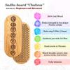 Oh! SADHU Sadhu Board from 100% Oak Wood, Sadhu Board for Beginners, Nails Step 0.39in.(10mm), Yoga Gift, "Oval Chakras" view 2