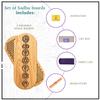 Oh! SADHU Sadhu Board from 100% Oak Wood, Sadhu Board for Beginners, Nails Step 0.39in.(10mm), Yoga Gift, "Oval Chakras" view 3
