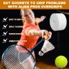 Tennis Racket Tape Racket Head Protection Tape,5M Tennis Racket Head Tape, Tennis Wrap Grip Tape,Widened Squash Racquet Guard for Sports Gear (White), Tennis Racket Grip Tape Tennis Grip Tape gr view 2