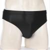 ACSUSS Men Sexy Glossy Low Waist Underwear Bulge Pouch Briefs High Cut Seamless Panties Lingeries 2# Black Large view 3