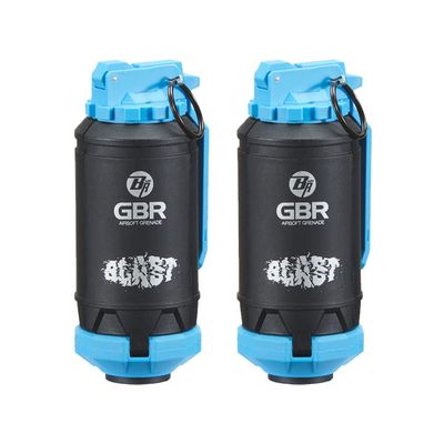 Lancer Tactical - GBR Outdoor 130 Round Spring Powered ABS BB Impact Shower for Airsoft, Pack of 2 - Blue