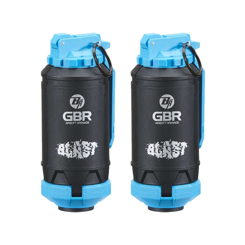 Lancer Tactical - GBR Outdoor 130 Round Spring Powered ABS BB Impact Shower for Airsoft, Pack of 2 - Blue