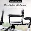 Front Mounted Children's Bike Seat Bicycle Baby Seats, Front Bike Seat for Child, with Cushion Armrest Saddle Back Rest Foot Pedals for 6 Months to 3 Years Old for City Bikes,Semi Surrounded view 2