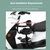 Safety Child Electric Bicycle Seat Bike Front Baby Seat Kids Saddle, Baby Kids Child Front Mount Seat, Safely Carrierwith Armrest and Foot Pedals,Great for 0.6-3 Years Adult Bike,Semi Surrounded view 3