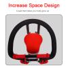 Baby Bike Front Seat Mount Kids Bicycle, Children's Removable Bicycle Front Seat with Pedal Handle and Crash Barrier for Mountain Bikes Road Bike Child Bike, 0.6-4 Years(up to 110lbs),Red view 4