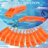 Sotiff 100 Pieces Emergency Whistles with Lanyard Safety Survival Whistles Loud Blast for Safety Camping Hiking Boating Hunting Survival Rescue Signaling(Orange) view 4