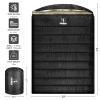 FORINBUY Double Sleeping Bag for Adults Cold Weather Heavy Duty Queen Size 2 Person Sleeping Bag, Waterproof & Warm for Car Camping, Hunting and Tent Camp with Compression Sack view 2