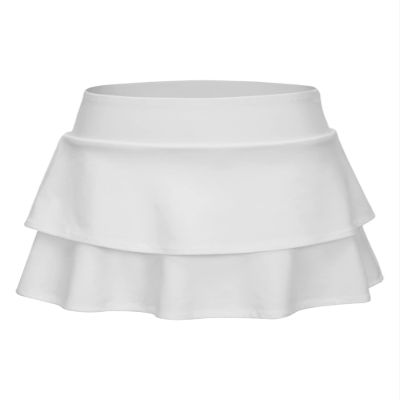 YEAHDOR Big Girls Active Sport Skort Golf Tennis Athletic Layered Skirts White 16 Years