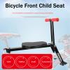 Child Bike Seat, Front Mount Kid Bicycle Seat, Adjustable Child Safety Carrier Front Mount Baby Seat with Armrest and Foot Pedals, Fits Mountain Bikes, Folding Bikes, for Children 2-6 Years view 2