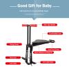 Child Bike Seat, Front Mount Kid Bicycle Seat, Adjustable Child Safety Carrier Front Mount Baby Seat with Armrest and Foot Pedals, Fits Mountain Bikes, Folding Bikes, for Children 2-6 Years view 3