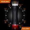 Semaho 2in 1 Rechargeable Helmet Light with Bracket Mount Night Bike Light Riding Safety 5 Warning Light Modes IP66 Waterproof Bicycle Light, 360 Rotatable Front Rear Lights, Mountain Bike Headlight view 3