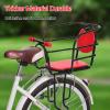 Child Bike Bicycle Seat Rear, Child Bike Seat Saddle Rack for Toddlers Safely Support Back Rest with Protective Railing Armrest and Pedal, Suitable for Aged 2 to 8 Years Old,Semi Surrounded view 4
