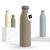 LARS NYSM Stainless Steel Insulated Water Bottle 12oz 17oz 25oz 34oz 51oz | Insulated Thermo Flask for Hot and Cold Beverages | Leakproof Drinking Bottle (Taupe Brown, 17oz) view 1
