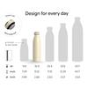 LARS NYSM Stainless Steel Insulated Water Bottle 12oz 17oz 25oz 34oz 51oz | Insulated Thermo Flask for Hot and Cold Beverages | Leakproof Drinking Bottle (Taupe Brown, 17oz) view 4