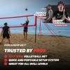 PowerNet Pro Volleyball Net, 32 Ft Wide Regulation Size, Adjustable Height Portable Net for Backyard, Beach & Park, Volleyball Training Equipment, Includes Carry Bag view 2