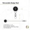 Desert Cactus Denver Nuggets Retractable Badge Holder NBA ID Reel with Ticket Clip for Lanyard, Work, School & Office Access (Badge Reel A with Pouch) view 2