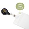 Desert Cactus Denver Nuggets Retractable Badge Holder NBA ID Reel with Ticket Clip for Lanyard, Work, School & Office Access (Badge Reel A with Pouch) view 4