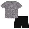 Under Armour Boys' 2-piece Short Sleeve Graphic T-Shirt and Shorts Set, Lightweight & Breathable, Gray Zone, 2T view 2