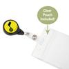 Desert Cactus Utah Jazz Retractable Badge Holder NBA ID Reel with Ticket Clip for Lanyard, Work, School & Office Access (Badge Reel A with Pouch) view 4