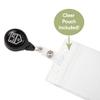 Desert Cactus Los Angeles Kings Retractable Badge Holder NHL Team ID Reel with Ticket Clip for Lanyard, Work, School & Office Access (Badge Reel with Pouch) view 4