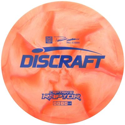 Discraft Limited Edition 2022 Paul Ulibarri Captain's Special Blend ESP Raptor Distance Driver Golf Disc - Colors Will Vary