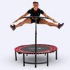 Fitness Trampoline for Adults and Kids, Indoor Rebounder Exercise Trampoline for Workout Fitness for Quiet and Safely Cushioned Bounce Workout (with Handles, Red) view 1
