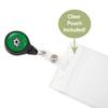 Desert Cactus Dallas Stars NHL Team Retractable Badge Holder NHL Team ID Reel with Ticket Clip for Lanyard, Work, School & Office Access (Badge Reel with Pouch) view 4
