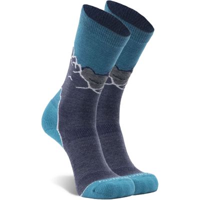 FoxRiver Adult Hike Sumter Lightweight Crew Socks, MD, Navy