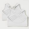 Kurve Girls Sleeveless Tank Top - Seamless Stretchy Strappy Back Crop Racerback Bra - Shirt Sports Bra for Kids, UPF 50+ Made in USA, White/White Set, Age 4-8 Years view 3