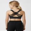 Kurve Girls Sleeveless Tank Top - Seamless Stretchy Strappy Back Crop Racerback Bra - Shirt Sports Bra for Kids, UPF 50+ Made in USA, Black/Red Set, Age 4-8 Years view 3