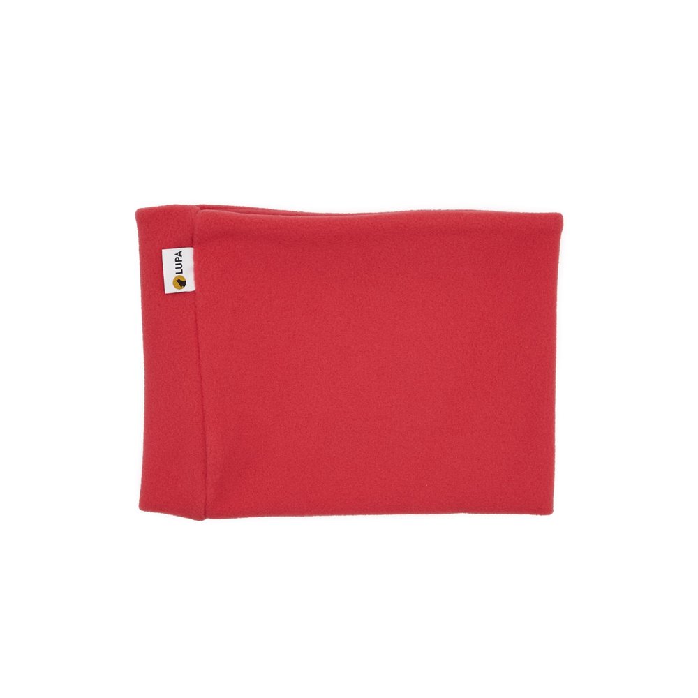 Lupa Kids Handmade Double-Layer Fleece Neck Warmer - Kids Neck Warmer for Boys & Girls - Fleece Neck Gaiter for Winter (Coral, Large (7-12))