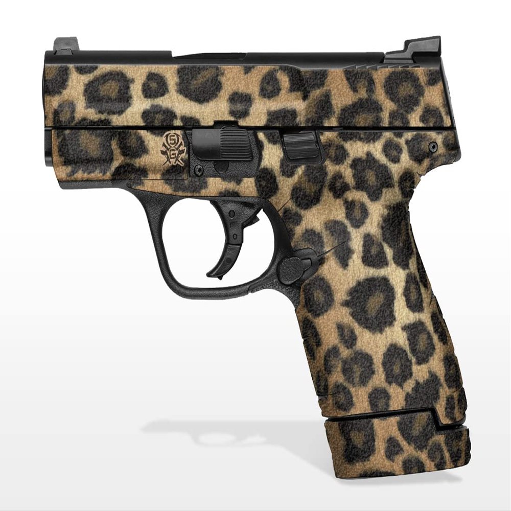 Decal Grip for Smith & Wesson M&P 9mm+.40 Shield (Leopard Print)