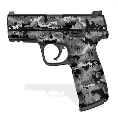 Decal Grip for Smith & Wesson SD9/40 & SD9/40VE (Digital Camo - Black & White)
