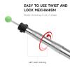 KOMCLUB Telescoping Tent Tarp Pole Adjustable Tarp Poles 3 Section Heavy Duty Canopy Poles Stainless Steel Portable Camping Poles 33"-86.61" for Hiking Car Canopy Awning 2Pcs Set (Silver) view 4