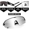 FEISEDY Sports Sunglasses for Men and Women, UV400 Protection Outdoor Cycling Driving Fishing Glasses B2987 view 3