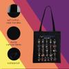 MNIGIU Musical Tote Bag Musical Lover Gift Musical Merchandise Musical Lover Gift (Black) view 4