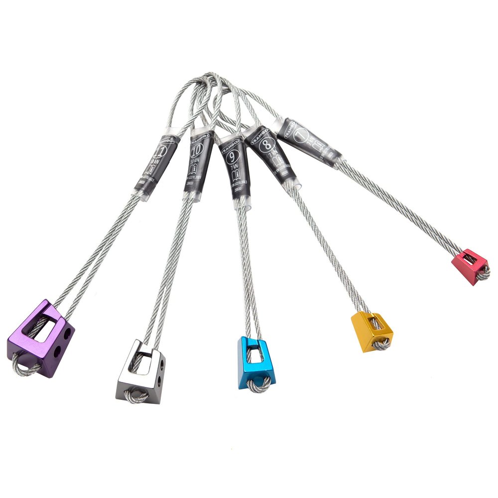 TRANGO Offset Nuts Wire Taper (5 Pack: 7-11, 7kN) | Rock Climbing Passive Anchor Protection