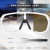 KAPVOE Photochromic Cycling Glasses for Men Women Mountain Bike Sunglasses Black Sports Goggles UV Protection view 4