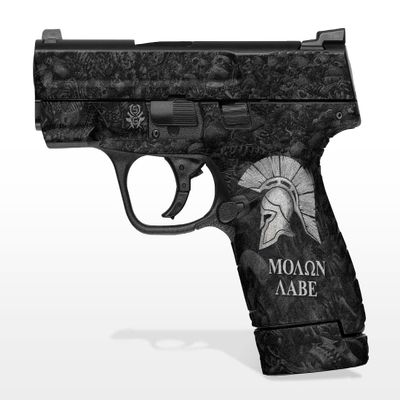 Decal Grip for Smith & Wesson M&P 9mm+.40 Shield (Sparta/Molon Labe)
