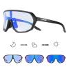 KAPVOE Photochromic Cycling Glasses for Men Women Mountain Bike Sunglasses Black Sports Goggles UV Protection view 1