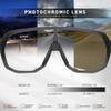 KAPVOE Photochromic Cycling Glasses for Men Women Mountain Bike Sunglasses Black Sports Goggles UV Protection view 3