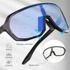 KAPVOE Photochromic Cycling Glasses for Men Women Mountain Bike Sunglasses Black Sports Goggles UV Protection view 4