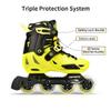 Infinite, FSK Slalom HI-LO Hockey Wheels Adjustable Size for Kids Advanced (Yellow,EU 29-32 / US 11.5-1/175-199mm) view 2