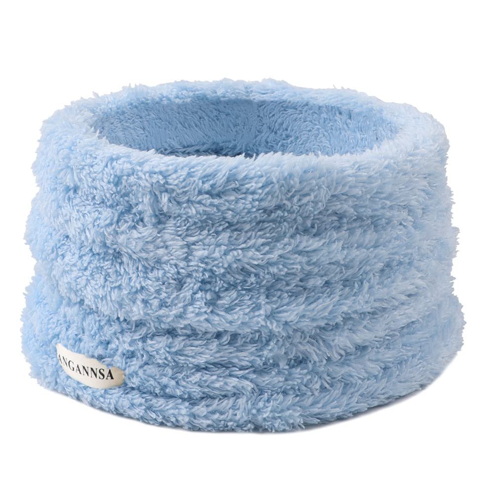 JANGANNSA Fleece Kids Scarf - Warm Winter Autumn Neck Warmer 1-6Y (Sky Blue)
