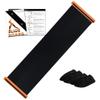 KRIXAM Slide Board For Working Out For Beginners And Pros, 4.6/6 Exercise Slide Board With 2 Sets of Shoes Booties(6ft, Black) view 1