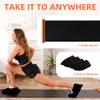 KRIXAM Slide Board For Working Out For Beginners And Pros, 4.6/6 Exercise Slide Board With 2 Sets of Shoes Booties(6ft, Black) view 4