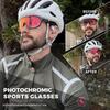 KAPVOE Photochromic Cycling Glasses for Men Women Mountain Bike Sunglasses Black Sports Goggles UV Protection view 2